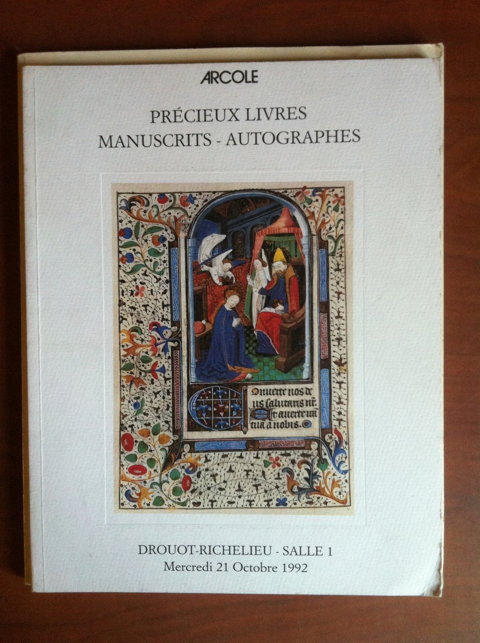 Catalogue de la vente Arcole Precieux livres manuscrits Paris 1992 …