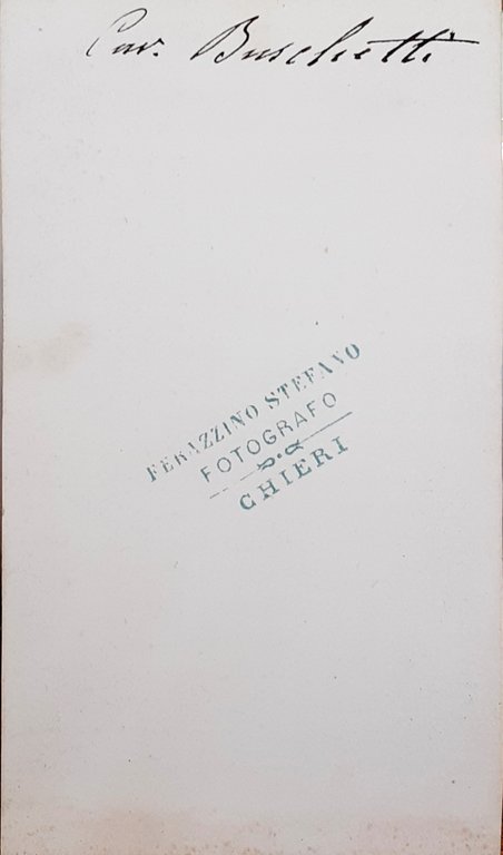 CDV ritratto del Cav. Buschetti - Fotografo Ferazzino Stefano Chieri … | Immagine Gallery 2