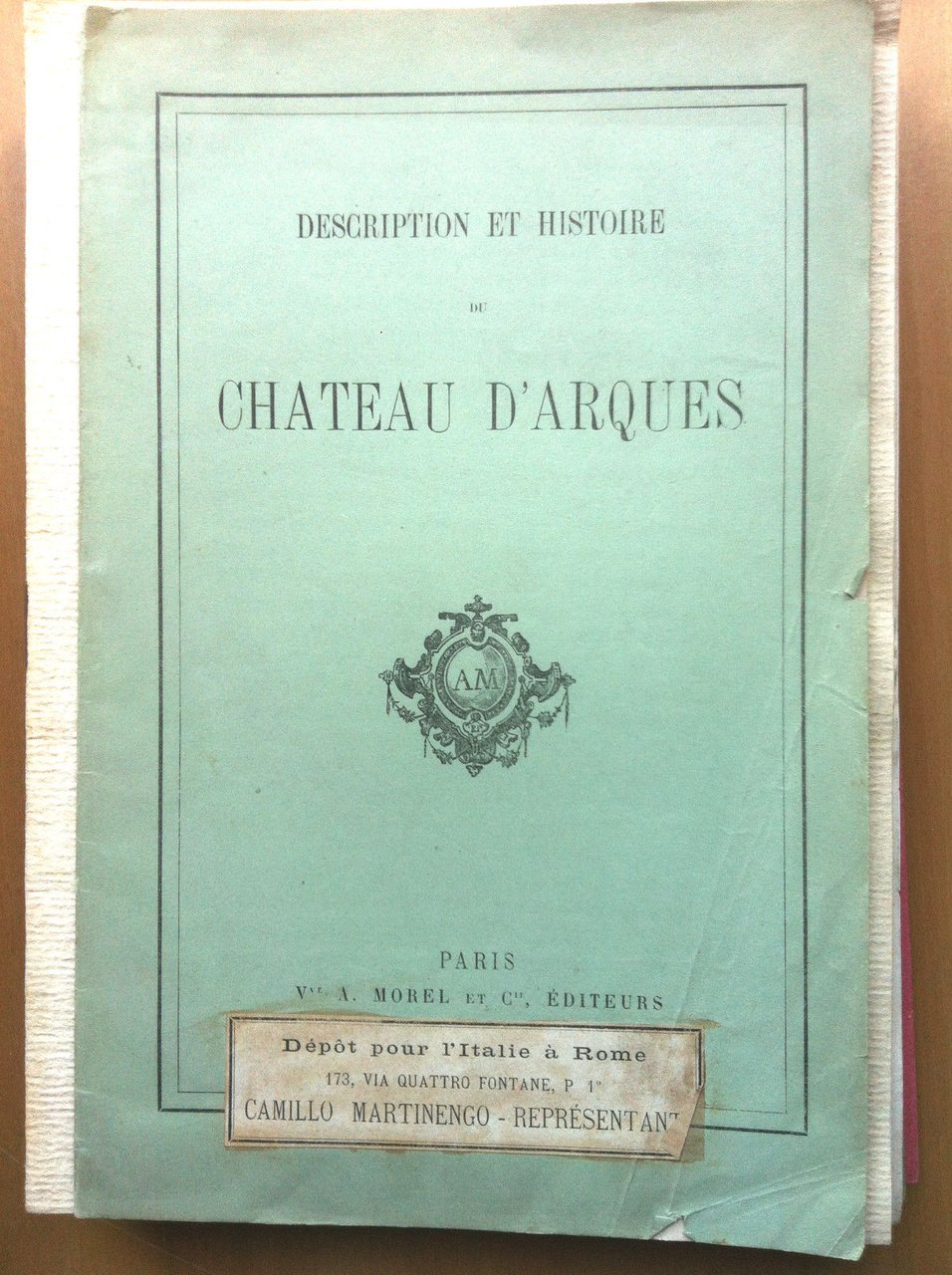 Chateau d'Arques description et histoire Paris 1919 - E14071