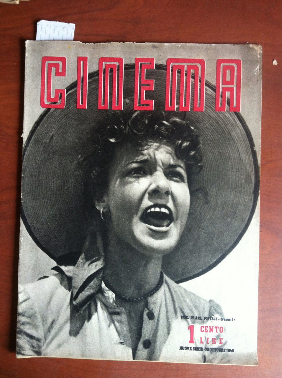 CINEMA n^ 1 - 25 Ottobre 1948 Cover: Dina Sassoli …