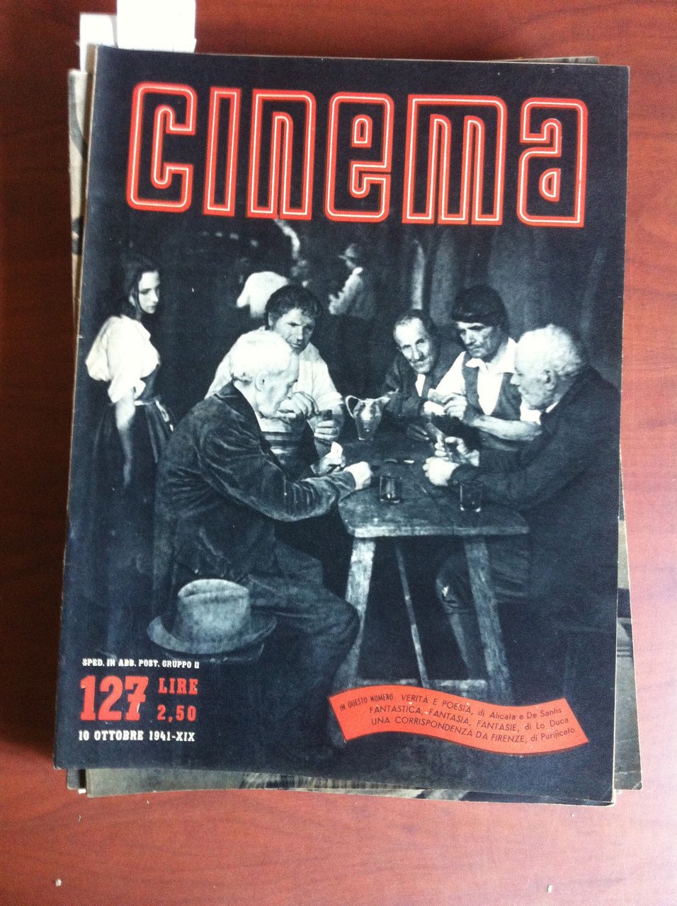 CINEMA n^ 127 - 10 Ottobre 1941 Cover: Sullo orme …