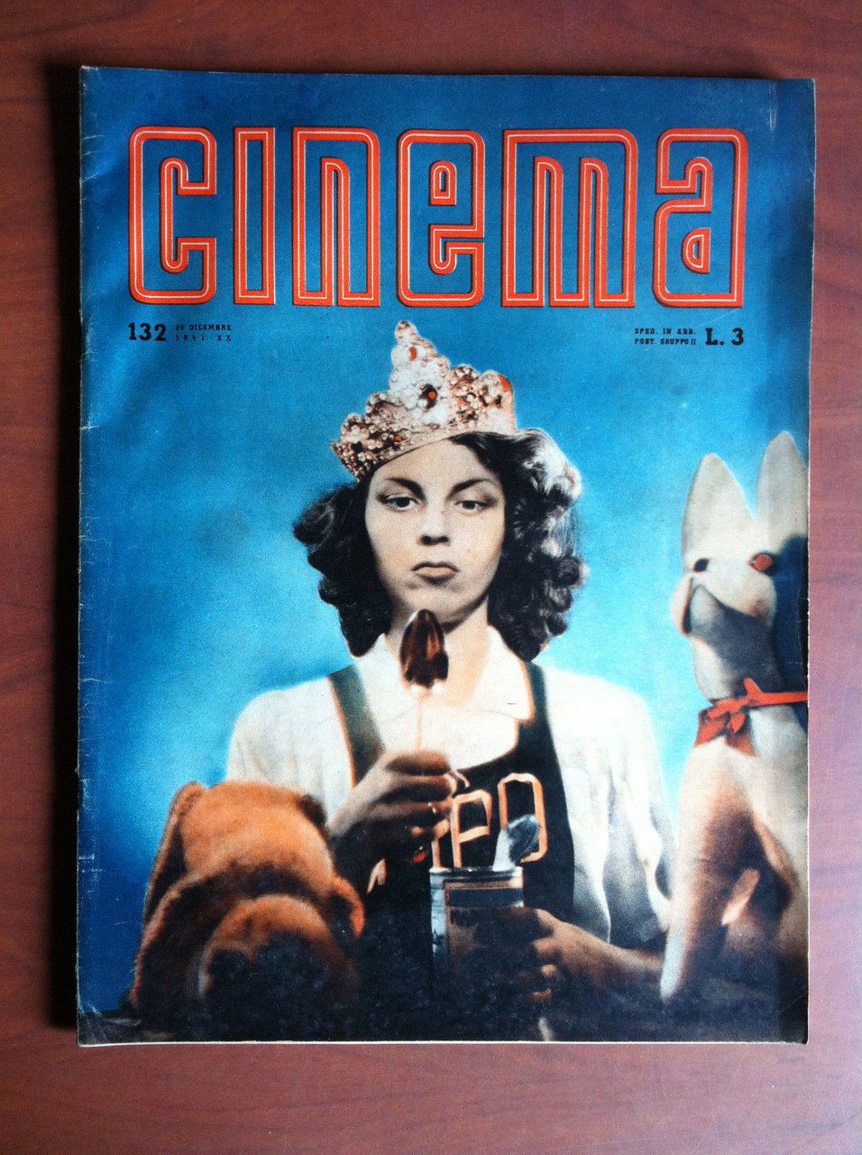 CINEMA n^ 132 Dicembre 1941 Cover: Alba Grimaldi - E12376