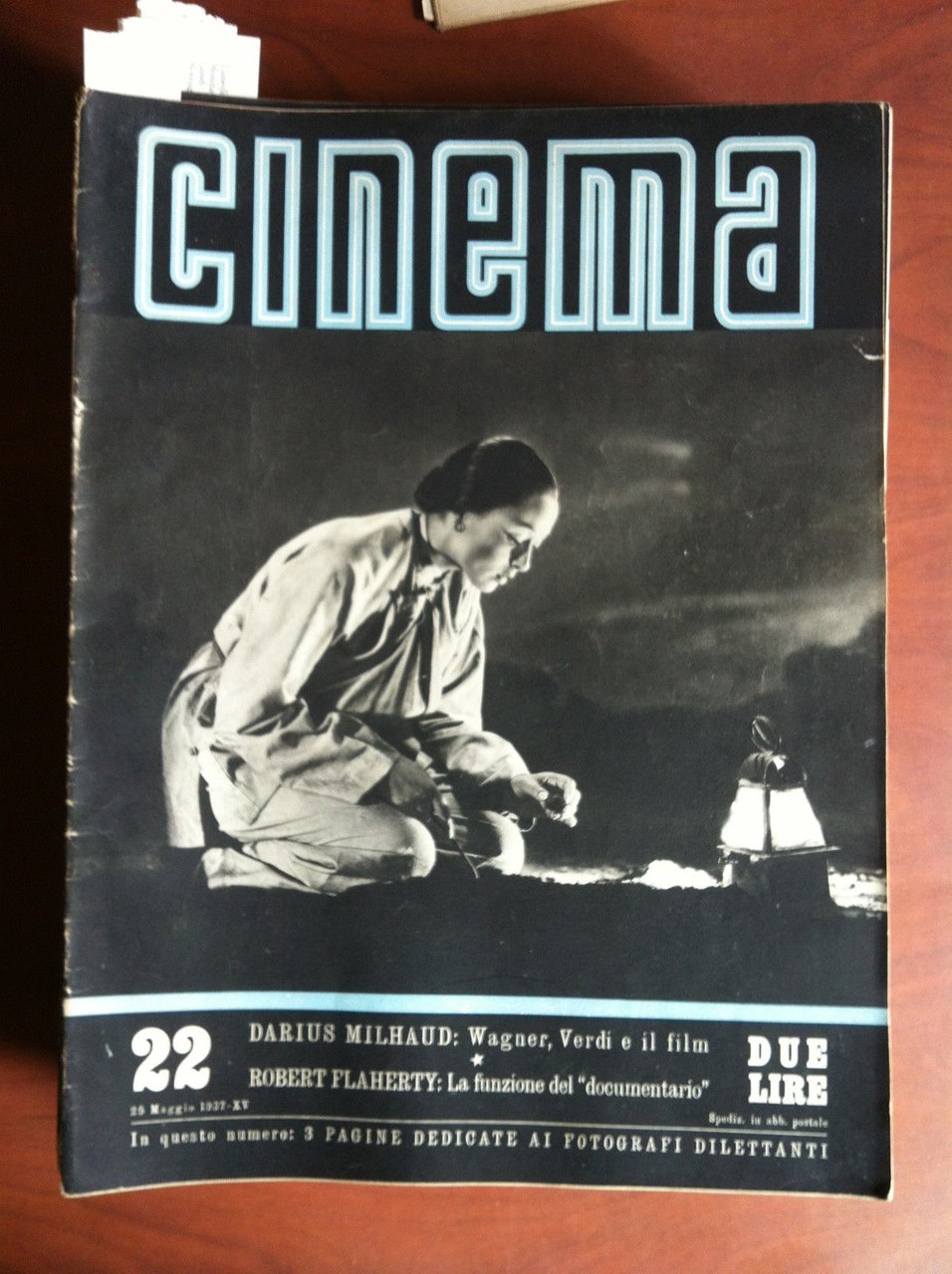 CINEMA n^ 22 - 25 Maggio 1937 Cover: Luise Rainer …