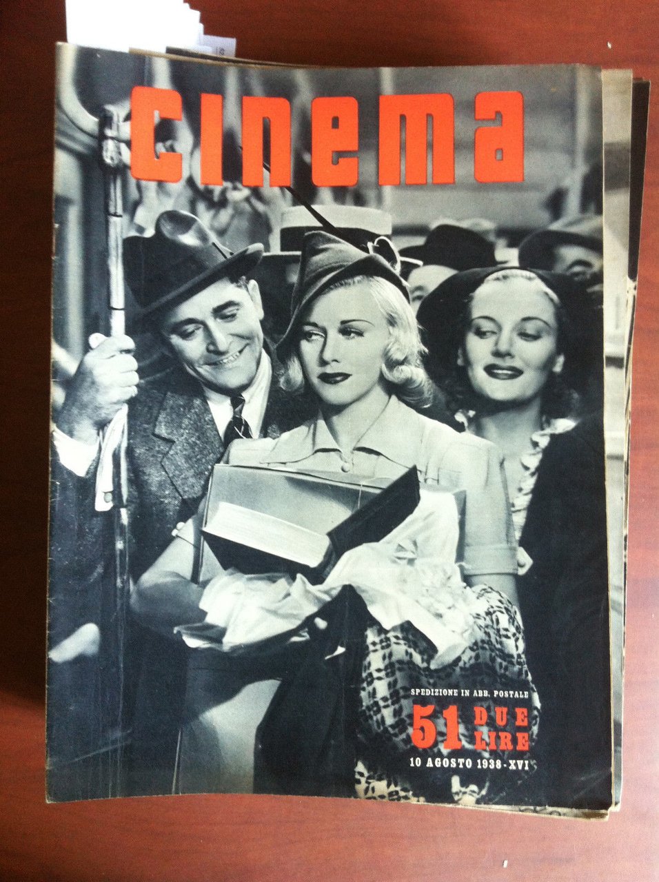 CINEMA n^ 51 - 10 Agosto 1938 Cover: Ginger Rogers …