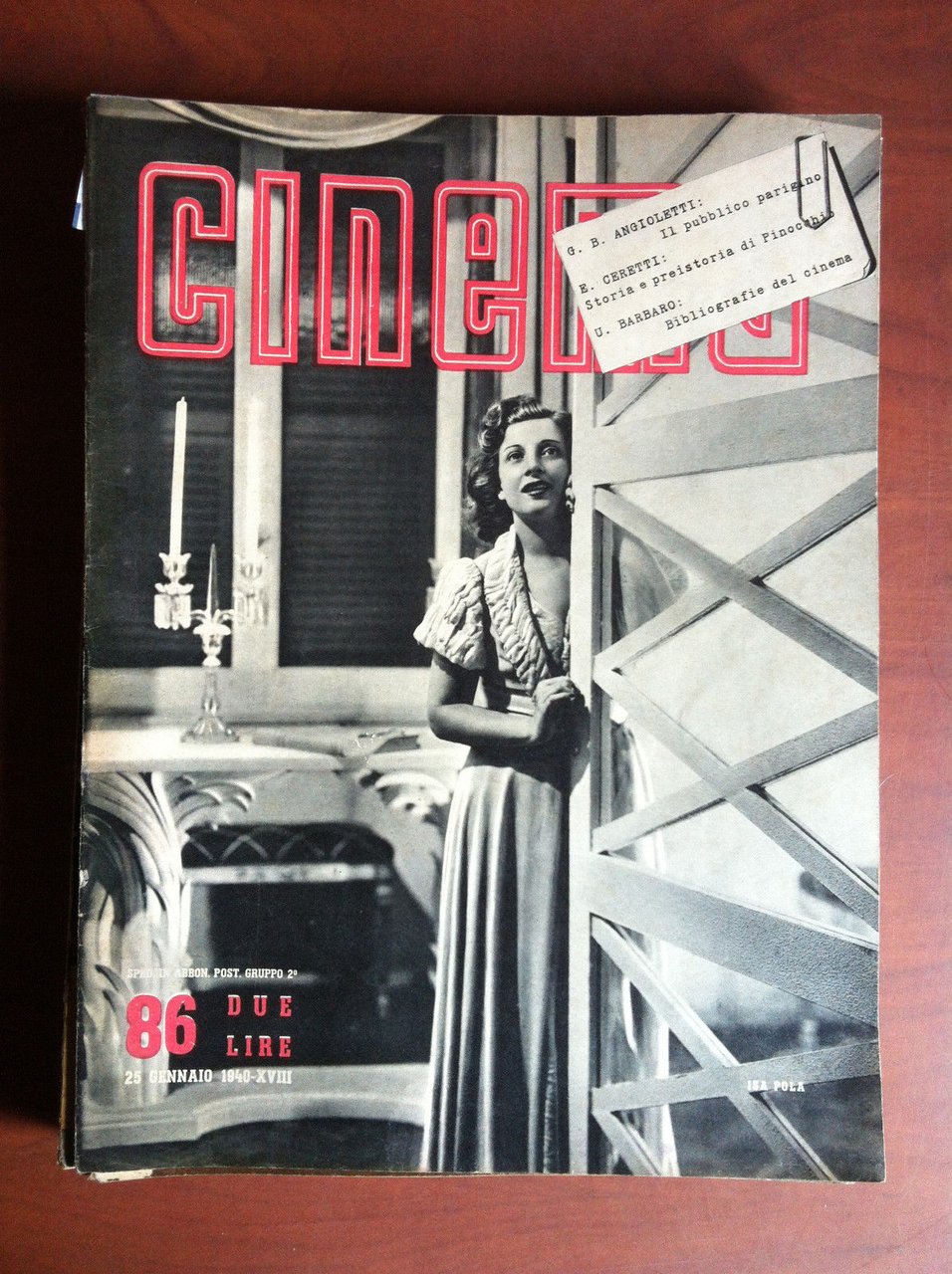 CINEMA n^ 86 Gennaio 1940 Cover: Isa Pola - E12368 | Immagine principale