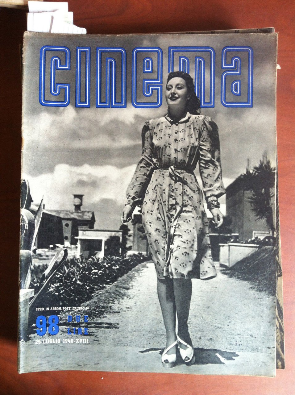 CINEMA n^ 98 - 25 Luglio 1940 Cover: Clara Calamai …
