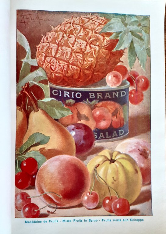 CIRIO catalogo conserve alimentari del 1920 copertina Cappiello
