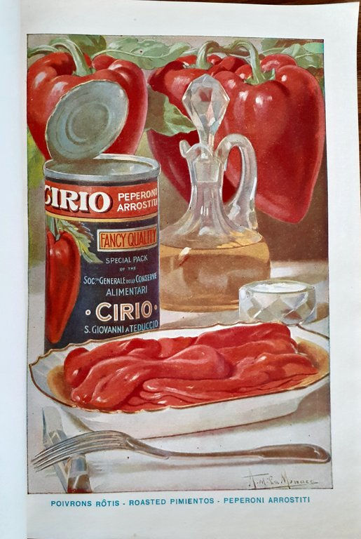 CIRIO catalogo conserve alimentari del 1920 copertina Cappiello