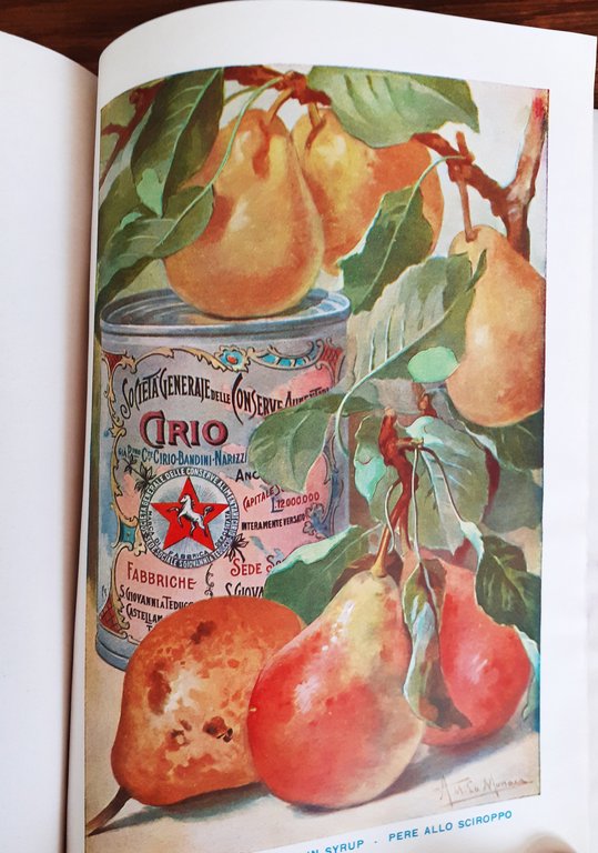 CIRIO catalogo conserve alimentari del 1920 copertina Cappiello
