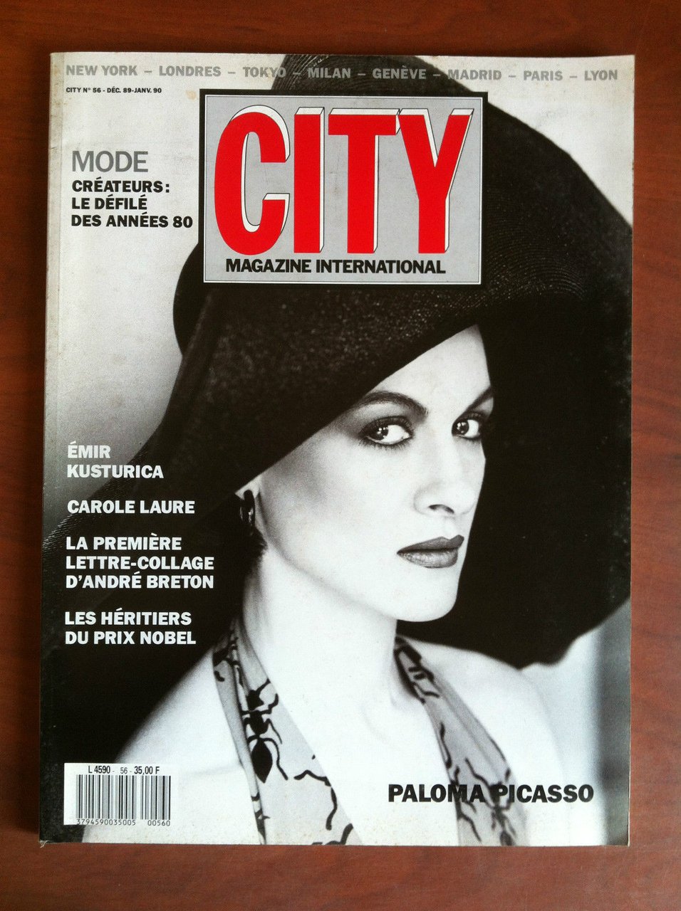 City Magazine International n^ 56 Déc 89 Jan 1990 Cover: …