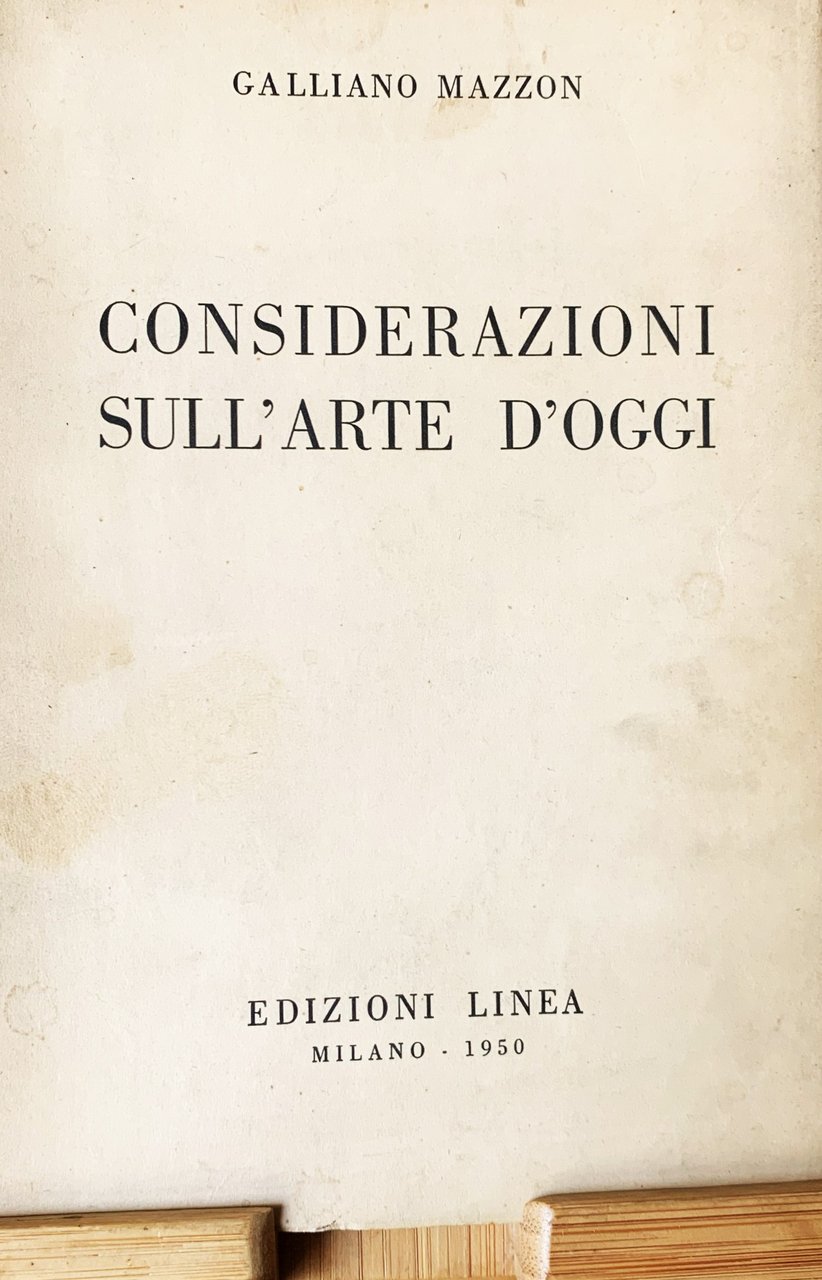 Considerazioni sull'arte d'oggi | Immagine principale