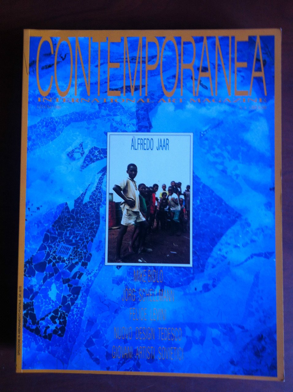 Contemporanea n^ 8 Giugno 1989 - Cover: Alfredo Jaar - …