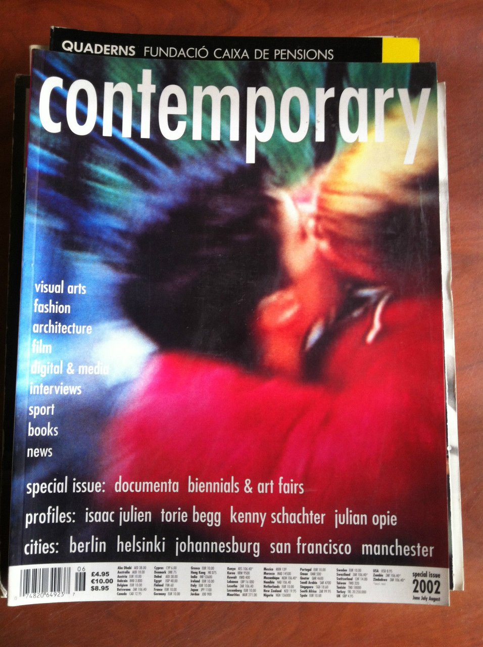 Contemporary June/July/August 2002 Cover: Douglas Gordon