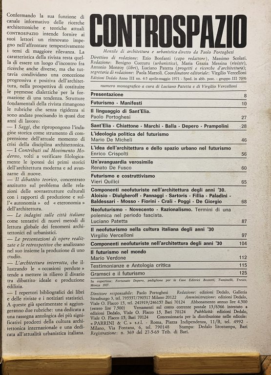 Controspazio. Mensile di architettura e urbanistica (numero monografico: Anno III, … | Immagine Gallery 3