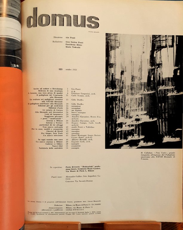Domus N^ 323 ottobre 1956