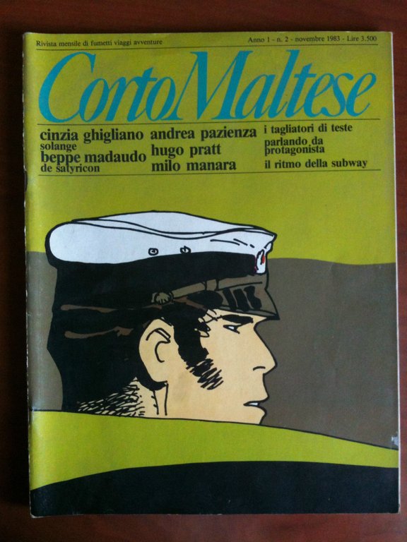 Corto Maltese Anno 1 n^ 2 novembre 1983 Pazienza e Manara