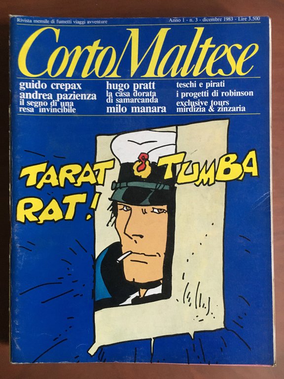 Corto Maltese Anno 1 n^ 3 dicembre 1983 - E21481