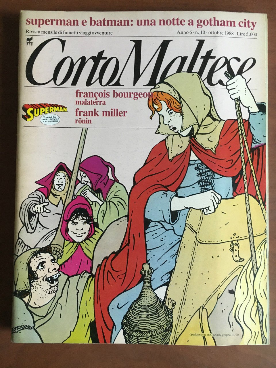 Corto Maltese Anno 6 n^ 10 Ottobre 1988 - E21496