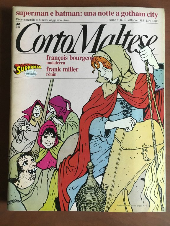 Corto Maltese Anno 6 n^ 10 Ottobre 1988 - E21496