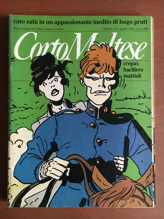 Corto Maltese Anno 6 n^ 6 Giugno 1988 - E21492