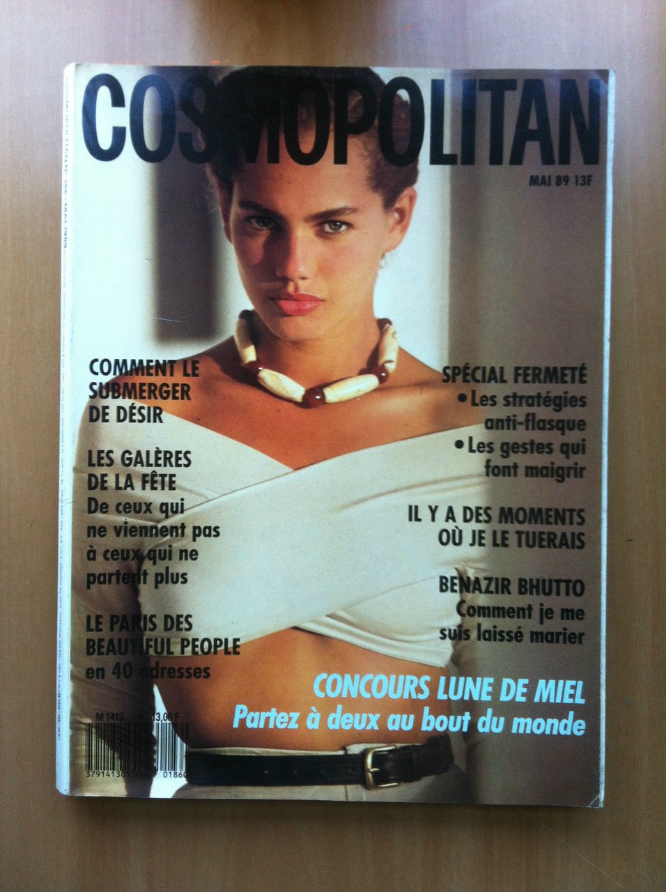 Cosmopolitan n^ 186 Mai 1989 Couverture: Nathalie - E16258