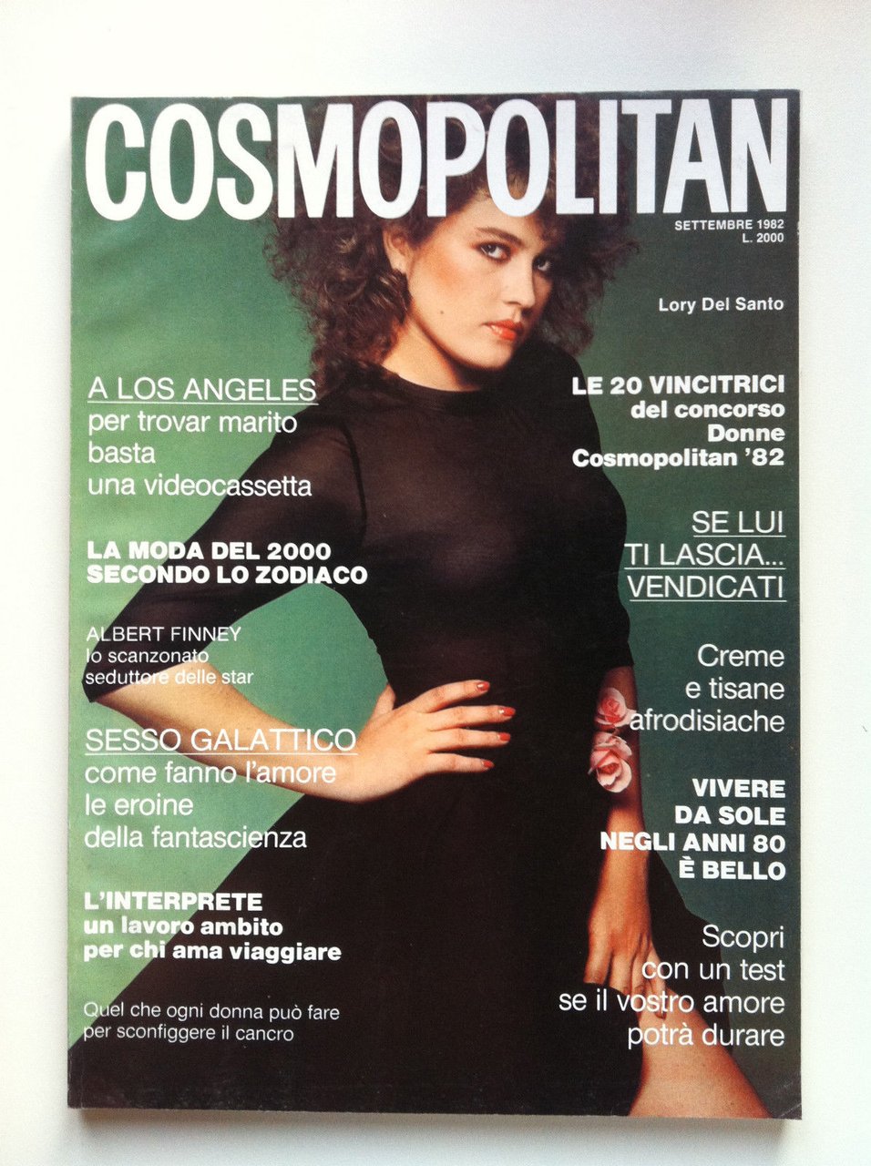 Cosmopolitan settembre 1982 Cover Lory Del Santo - E13214