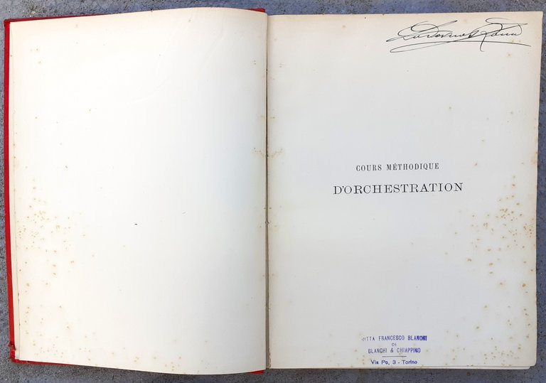 Cours métodique d'orchestration par GEVAERT Paris 1890