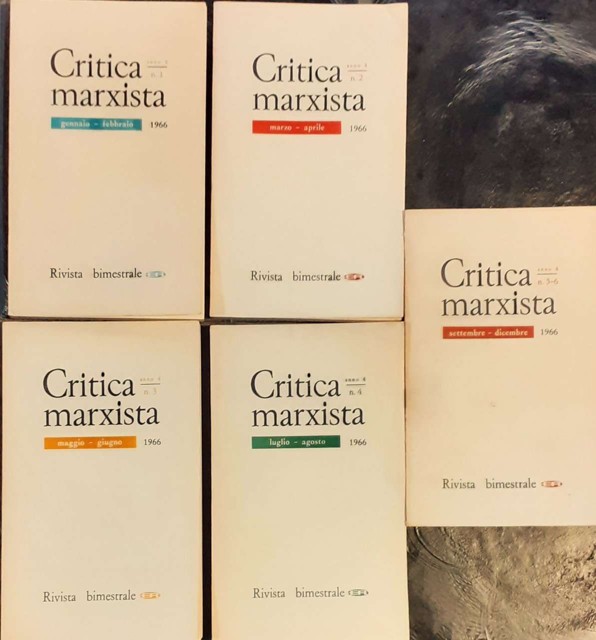 Critica marxista. Rivista bimestrale (Anno IV, nn. 1-6, gennaio-dicembre 1966)