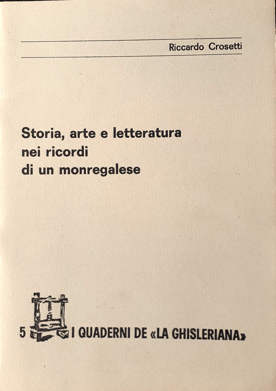 Crosetti Storia arte e letteratura nei ricordi d un Monregalese …