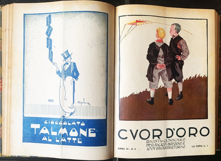 CUOR D'ORO rivista per ragazzi Annata completa 1925 rilegata