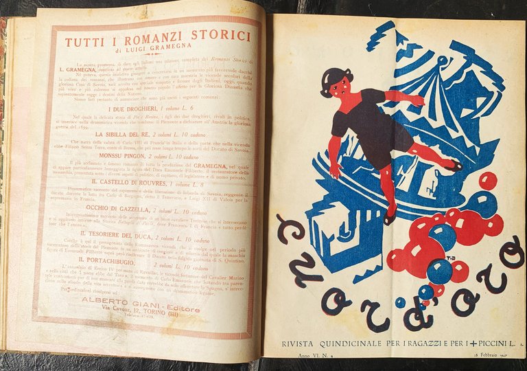 CUOR D'ORO rivista per ragazzi Annata completa 1927 rilegata | Immagine Gallery 3
