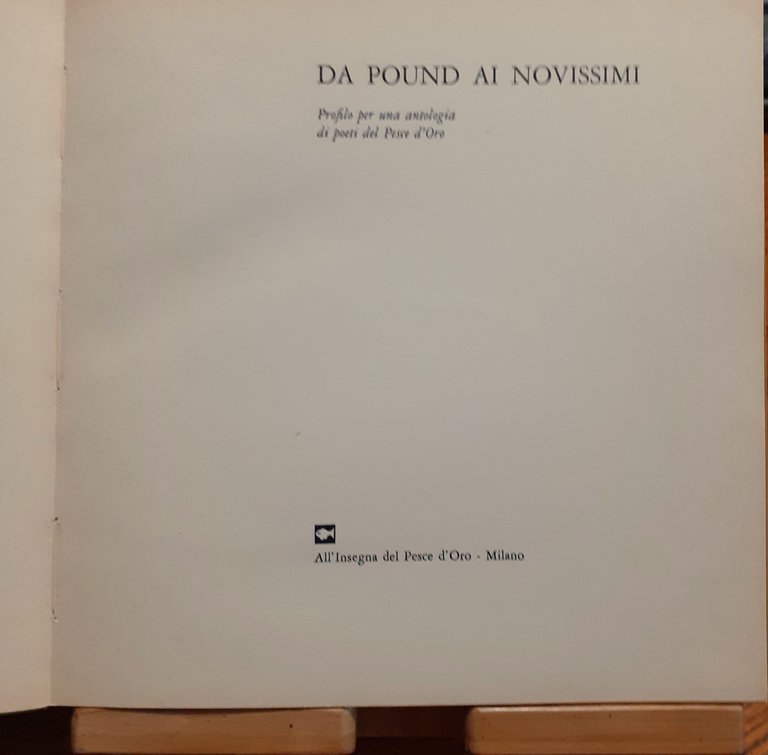 Da Pound ai Novissimi. Profilo per un'antologia di poeti del …