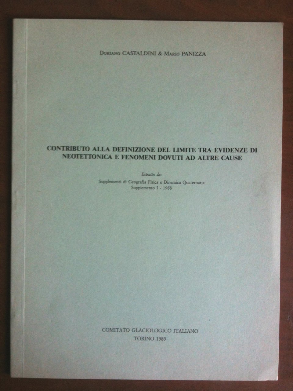 Definizione del limite tra evidenze di neotettonica e fenomeni di …