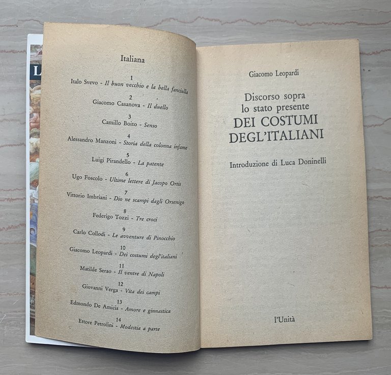 Dei costumi degli italiani