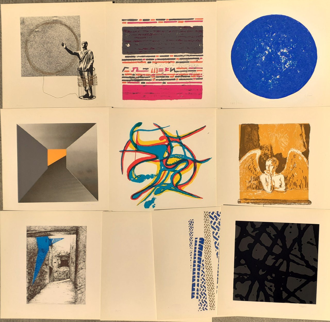 Dieci Artisti dieci serigrafie Gubbio proposte culturali 1988