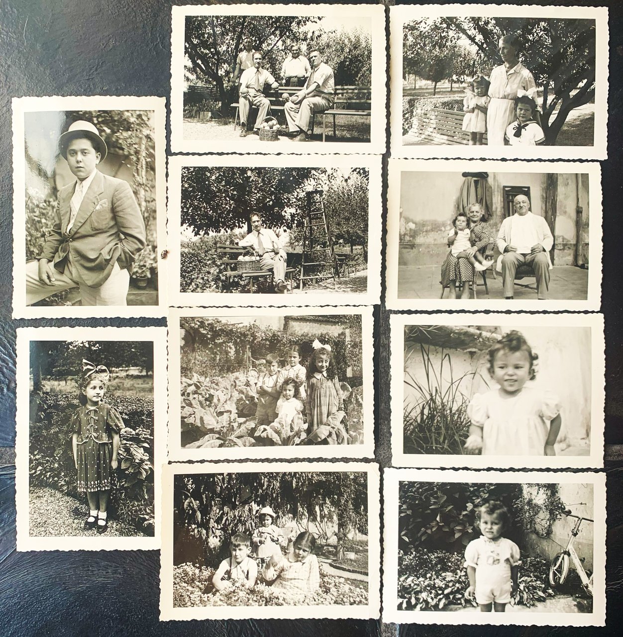 Dieci fotografie di famiglia con negativi 1939 e 40