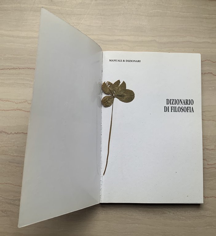 DIZIONARIO DI FILOSOFIA. Tutti i maestri, le opere e le …