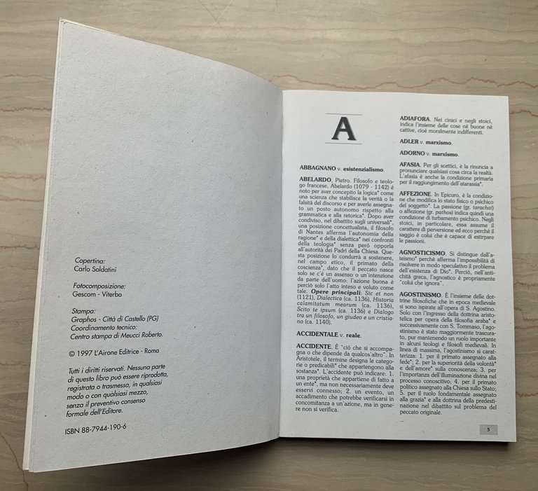 DIZIONARIO DI FILOSOFIA. Tutti i maestri, le opere e le …