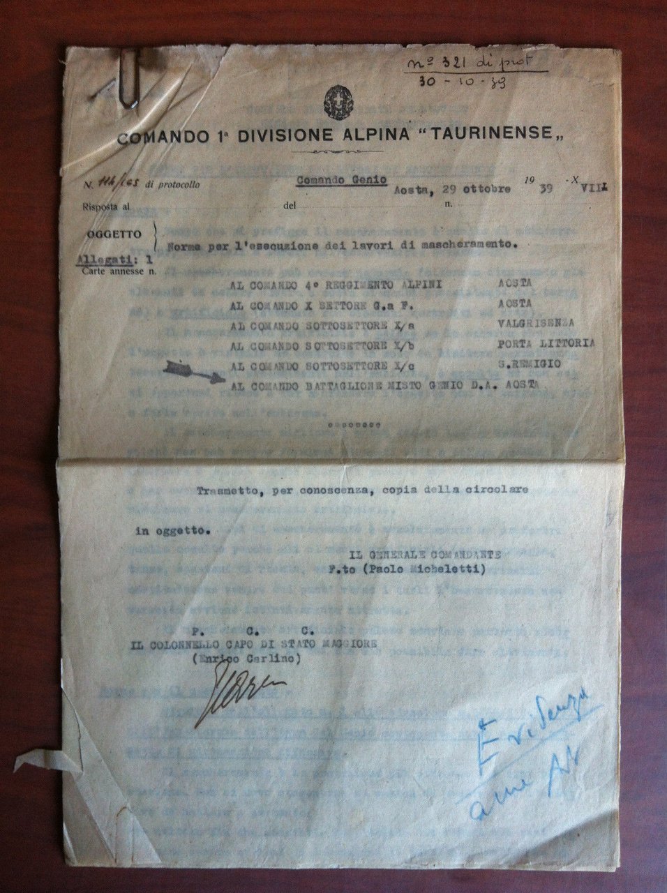 Documento originale 1919 Chieri Carmelo Lazzero e Figlio - E11718