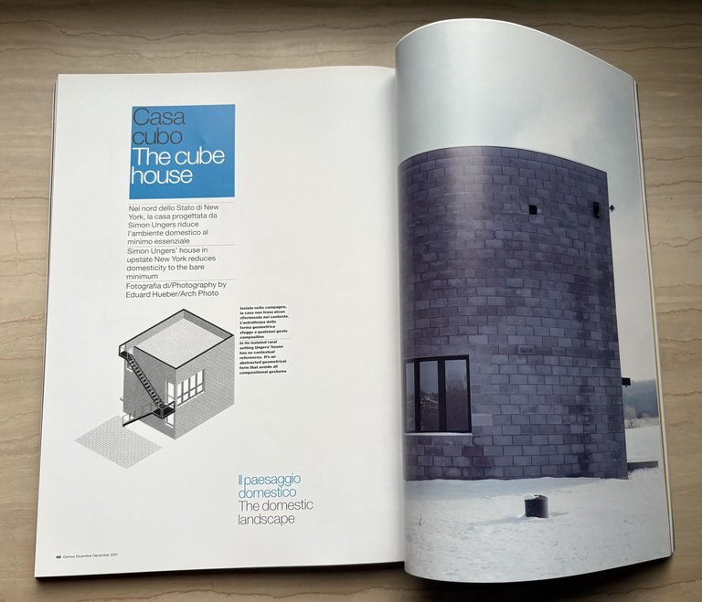 domus 843 Architettura/Design/Arte/Comunicazione / Architecture/Design/Art/Communication Dicembre/December 2001 | Immagine Gallery 4