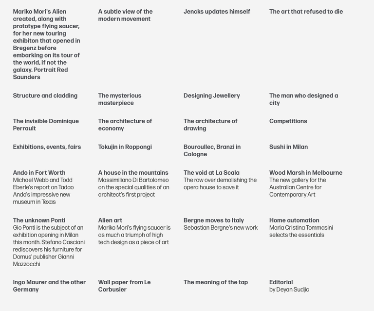 domus 857 Architettura/Design/Arte/Comunicazione / Architecture/Design/Art/Communication Marzo/March 2003 | Immagine Gallery 6