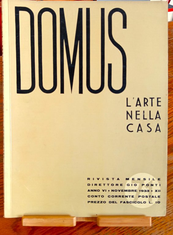 Domus l'arte nella casa - novembre 1933 N^71