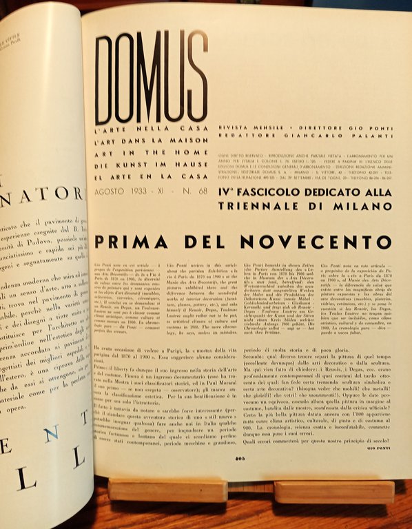 DOMUS l'arte nella casa n^68 agosto 1933