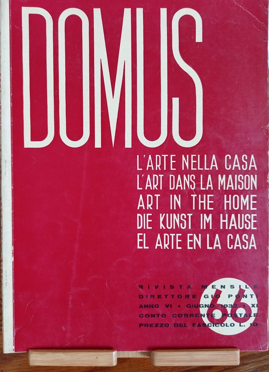 DOMUS L'arte nella casa speciale triennale di Milano 1933