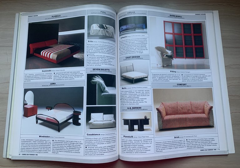 domus. Monthly Review of Architecture Interiors Design Art febbraio 1985 …