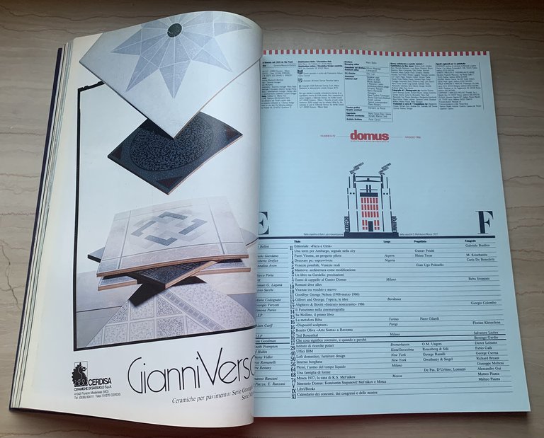 domus. Monthly Review of Architecture Interiors Design Art maggio 1986 …