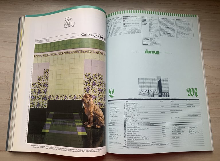 domus. Monthly Review of Architecture Interiors Design Art novembre 1987 …