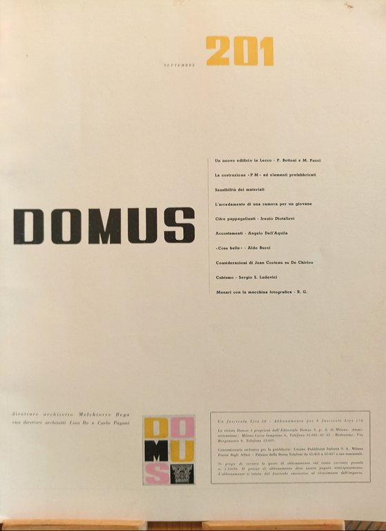 DOMUS n^ 201 settembre 1944