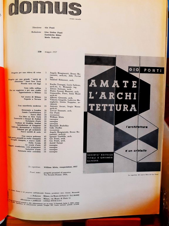 Domus N^ 330 maggio 1957