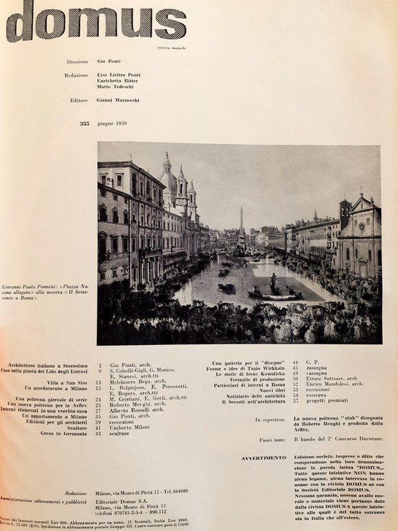 Domus N^ 355 giugno 1959